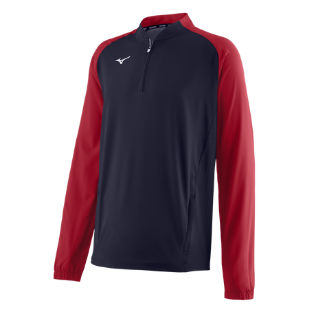 Mizuno Youth Long Sleeve Baseball Hitting Jacket-1