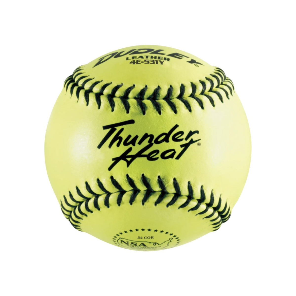 Dudley One Dozen NSA Thunder Heat Leather Fastpitch Softballs