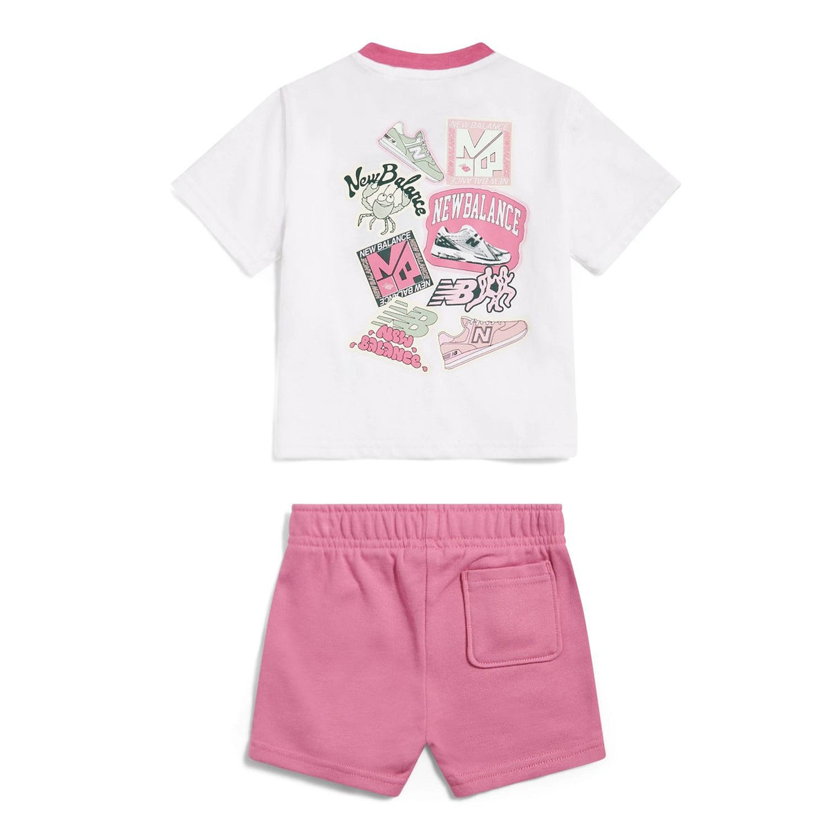 New Balance Infant & Toddler Sticker Graphic T-Shirt & Shorts Set-2