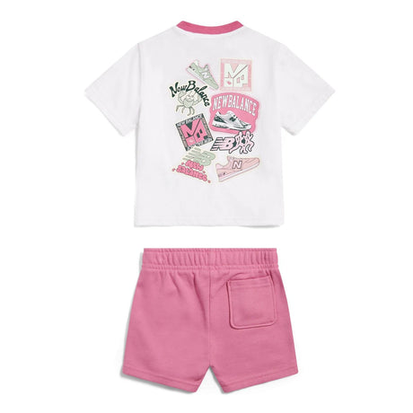 New Balance Infant & Toddler Sticker Graphic T-Shirt & Shorts Set-2