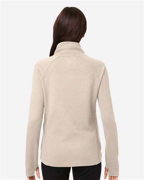 North End Women's Rhythm Waffle Cross-Neck Pullover-5