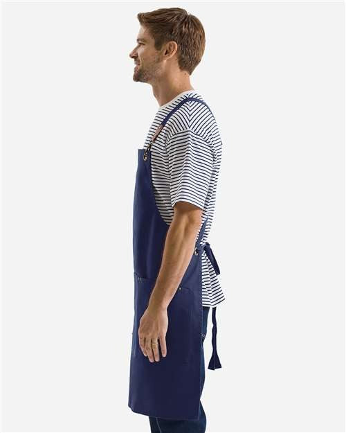 Artisan Collection by Reprime Clip & Clasp Cross-Back Bib Apron-3