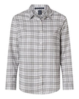 Devon & Jones Women's Concord Yarn-Dye Flannel Shirt-1