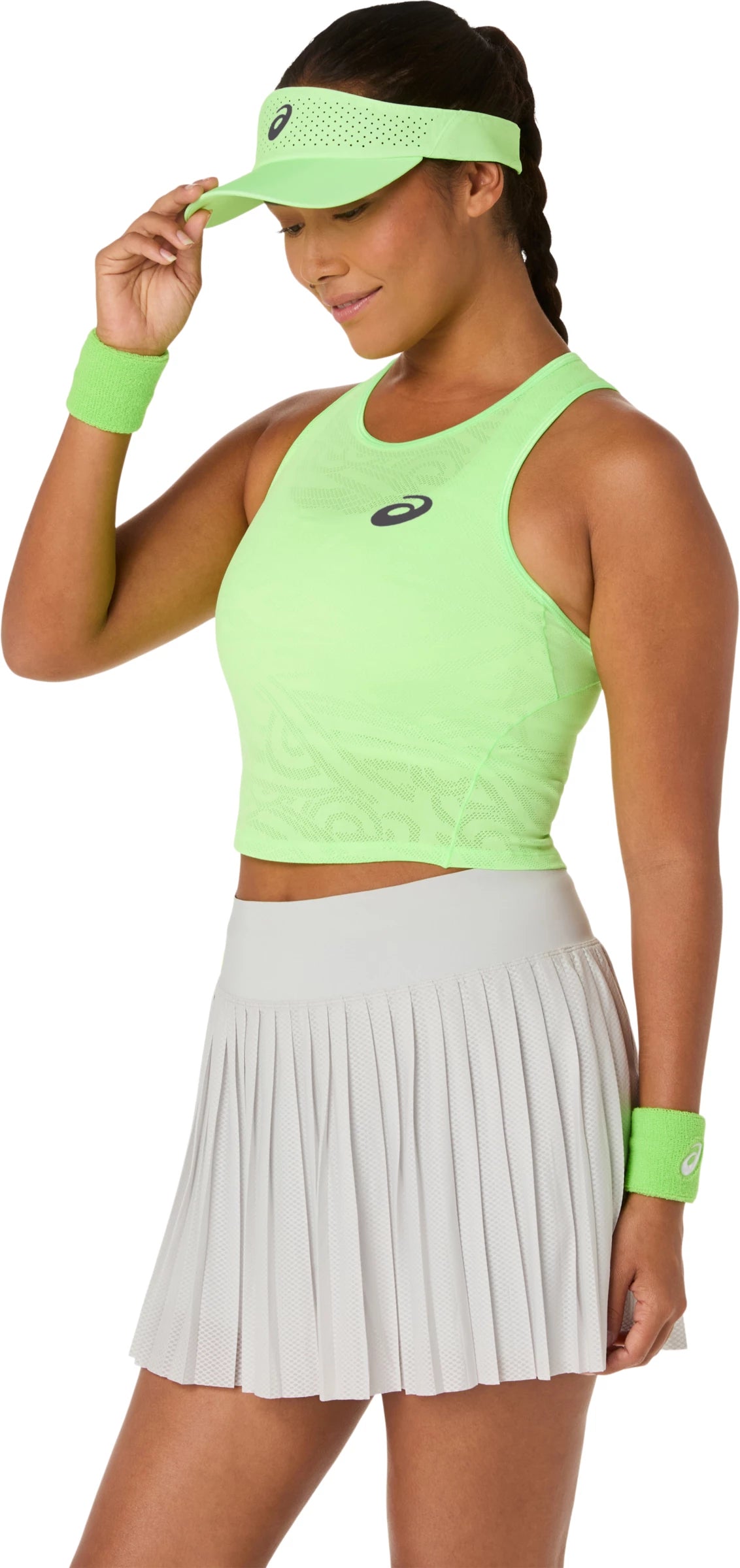 Asics Women's Match Jacquard Crop Top-3