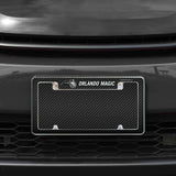 Rico Industries NBA  Orlando Magic Black 12" x 6" Chrome License Plate Frame-1
