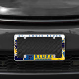 Rico Industries NHL  St. Louis Blues Primary 12" x 6" Chrome License Plate Frame-1