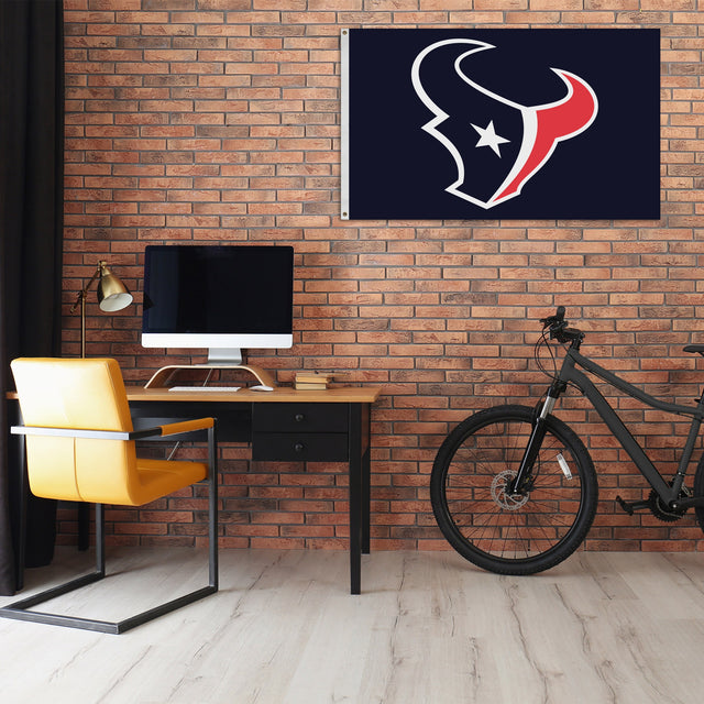 Rico Industries NFL  Houston Texans Primary Logo 3' x 5' Banner Flag-1