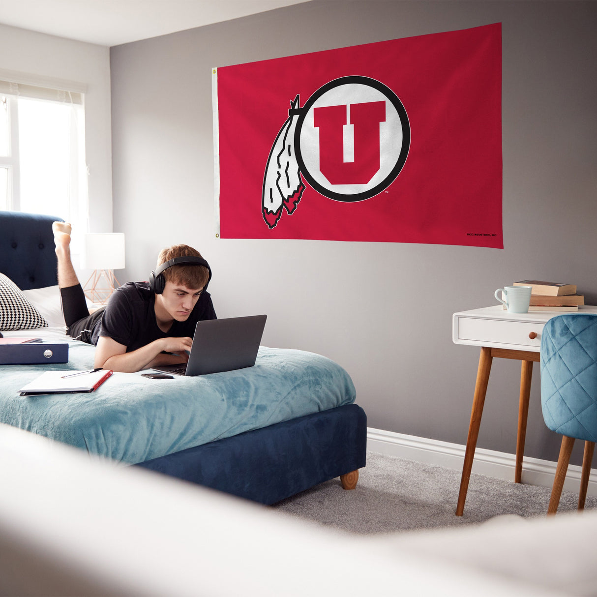 Rico Industries NCAA Utah Utes Standard 3' x 5' Banner Flag-3