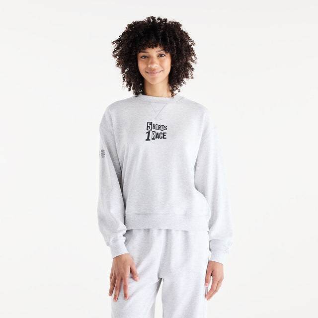 New Balance Women's NYC Marathon Athletics French Terry Graphic Crew-1