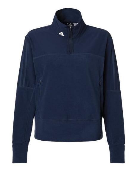 adidas Women's Fleece Quarter-Zip Pullover-1