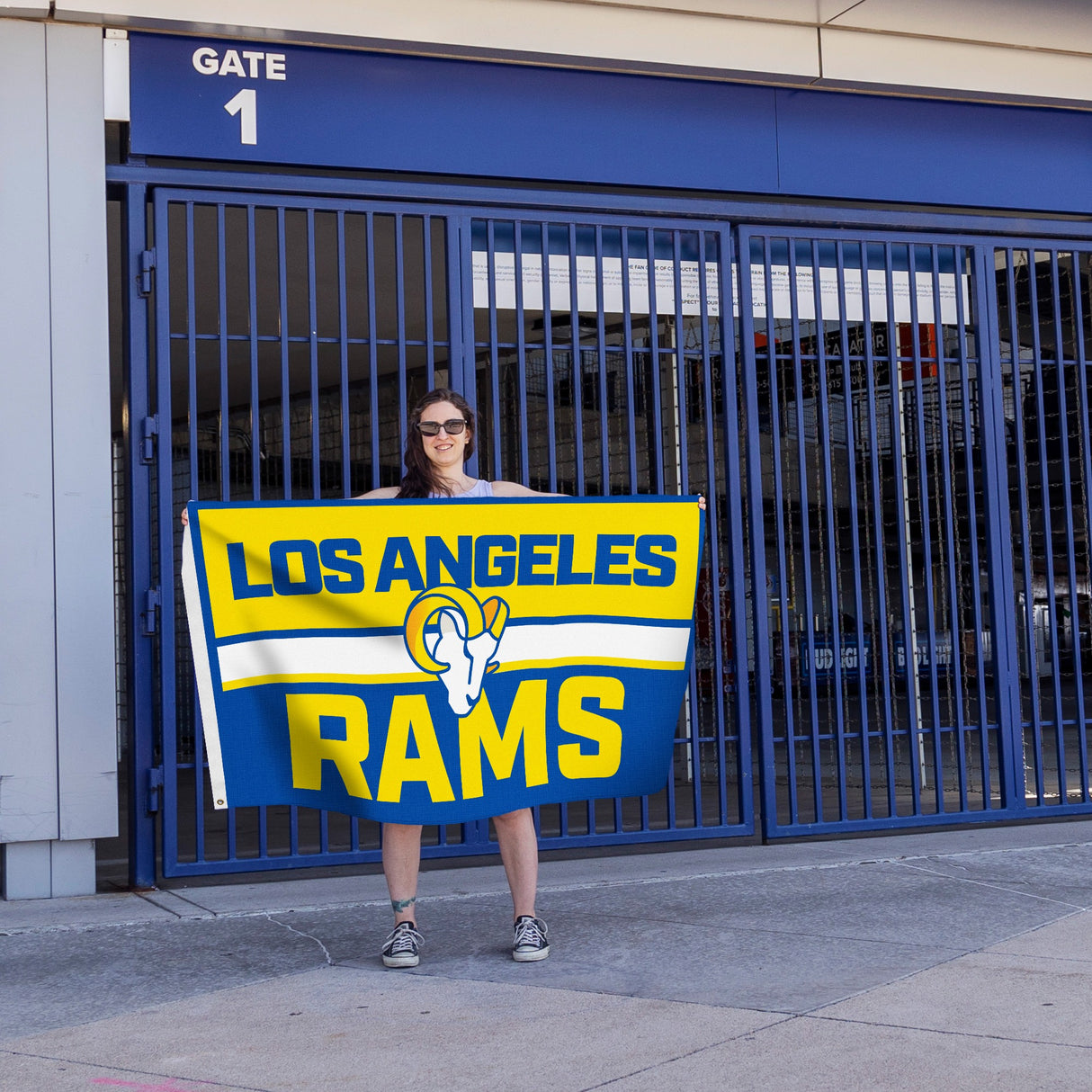 Rico Industries NFL  Los Angeles Rams Bold 3' x 5' Banner Flag-3