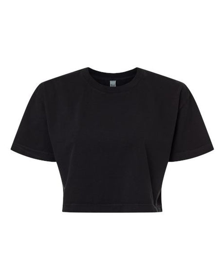 American Apparel Women's Garment-Dyed Heavyweight Cropped Tee-1