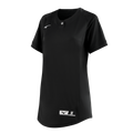 Mizuno Girl's NXT 1-Button Softball Jersey-1