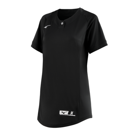 Mizuno Girl's NXT 1-Button Softball Jersey-1