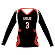 Girl's Freestyle Sublimated Turbo Long Sleeve Volleyball Jersey League Outfitters
