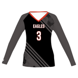 Girl's Freestyle Sublimated Turbo Long Sleeve Volleyball Jersey League Outfitters