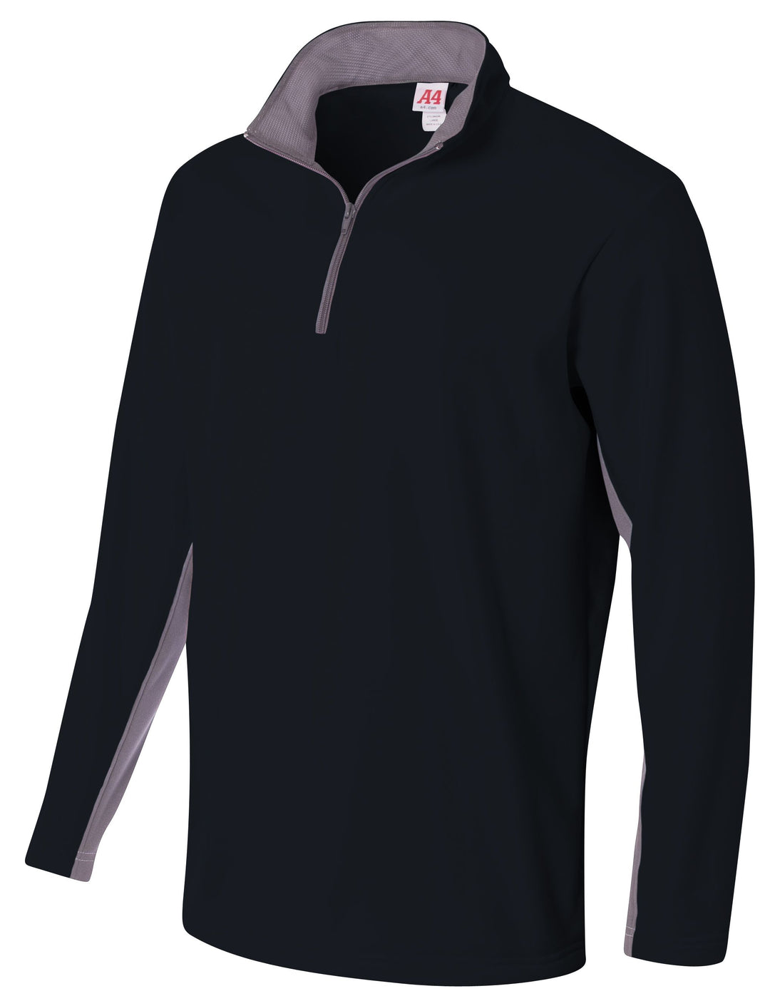 A4 Mens 1/4 Zip Color Block Fleece A4