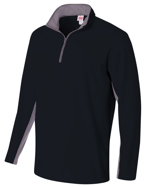 A4 Mens 1/4 Zip Color Block Fleece A4