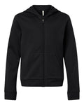 Team 365 Youth Squad Tech Fleece Hooded Full-Zip-1