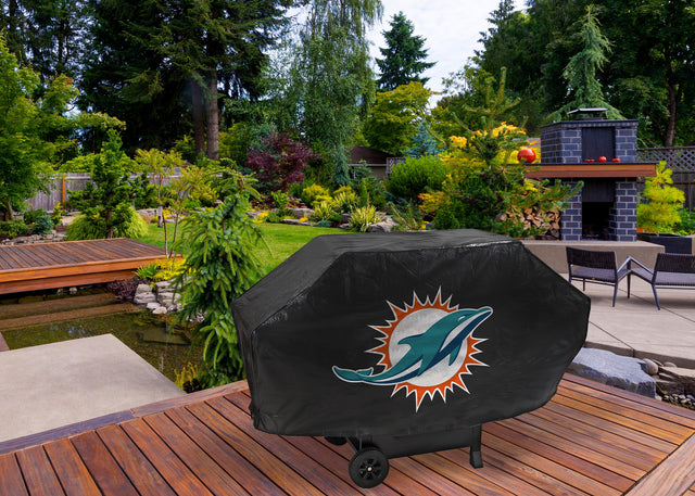 Rico Industries NFL  Miami Dolphins Black Deluxe Grill Cover-1