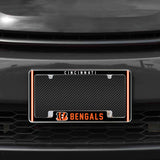 Rico Industries NFL  Cincinnati Bengals Classic 12" x 6" Chrome License Plate Frame-1