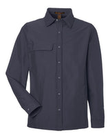 Harriton Men's Flex Twill Overshirt Jacket-1