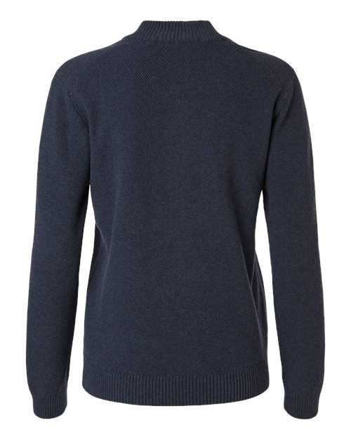 Devon & Jones Women's Hartland Textured Quarter Zip Sweater-2