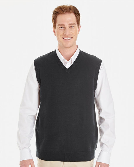 Harriton Men's Pilbloc V-Neck Sweater Vest