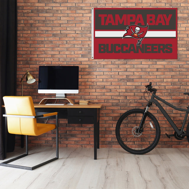 Rico Industries NFL  Tampa Bay Buccaneers Bold 3' x 5' Banner Flag-1