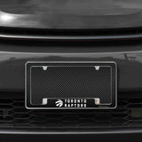 Rico Industries NBA  Toronto Raptors Black 12" x 6" Chrome License Plate Frame-1