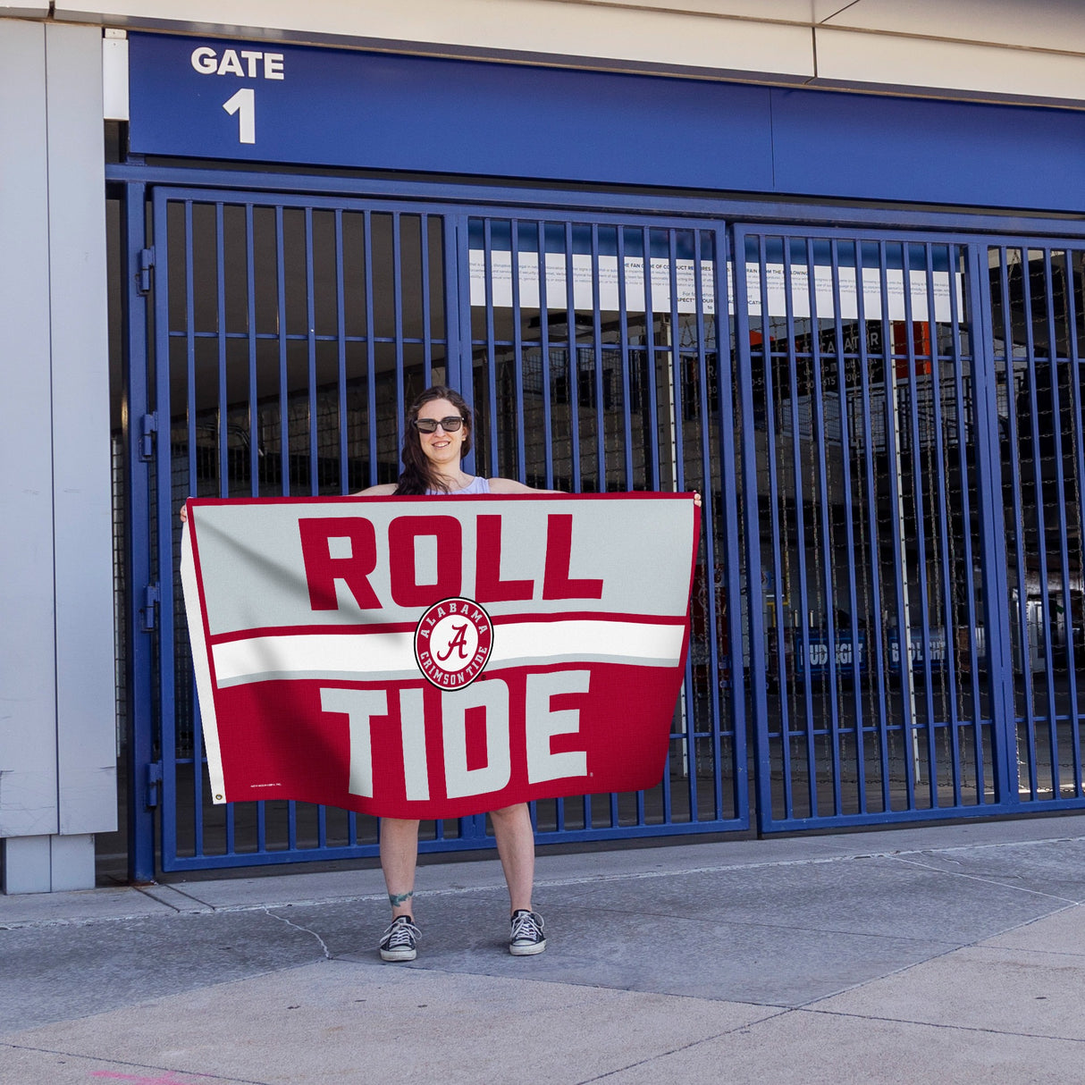 Rico Industries NCAA Alabama Crimson Tide Bold 3' x 5' Banner Flag-3