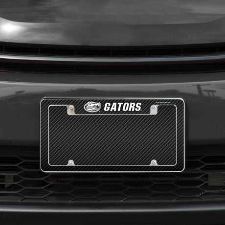 Rico Industries NCAA Florida Gators Black 12" x 6" Chrome License Plate Frame-1