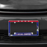 Rico Industries NFL  New York Giants Multi Champ 12" x 6" Chrome License Plate Frame-1