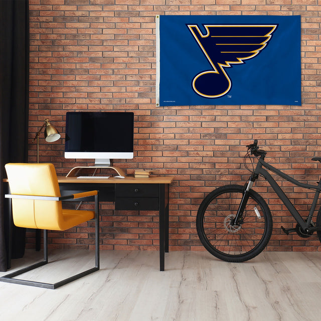 Rico Industries NHL  St. Louis Blues Blue 3' x 5' Banner Flag-1