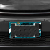 Rico Industries NFL  Jacksonville Jaguars Wave 12" x 6" Chrome License Plate Frame-1