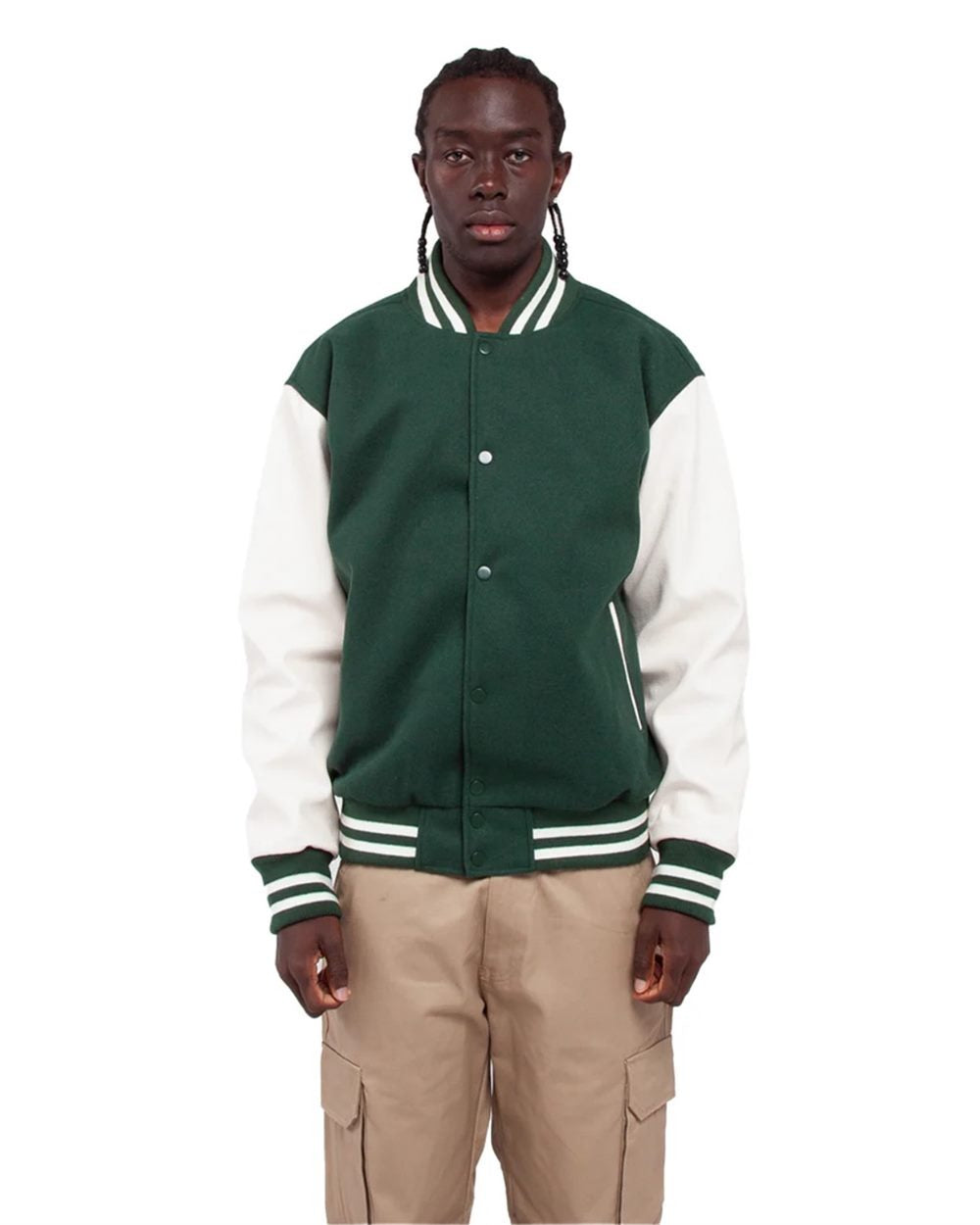 Shaka Wear Men's Letterman Jacket