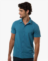 AllPro Men's Pro-Flex Sorona Button Down Short Sleeve Shirt-3