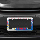 Rico Industries NCAA Kansas Jayhawks Primary 12" x 6" Chrome License Plate Frame-1