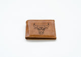 Rico Industries NBA  Chicago Bulls  Laser Engraved Billfold Wallet-2
