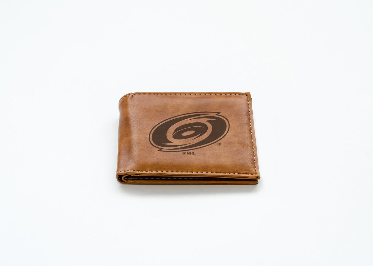 Rico Industries NHL  Carolina Hurricanes  Laser Engraved Billfold Wallet-2