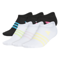 adidas Girl's Superlite 3.0 6-Pack No Show Sock Unisex Accessories Socks