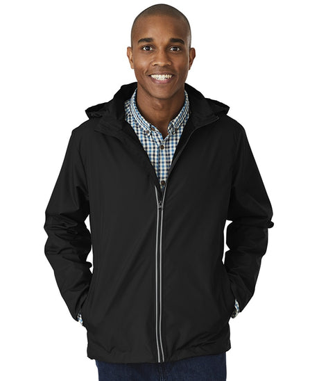 Charles River Unisex Pack-N-Go Full Zip Reflective Jacket-1