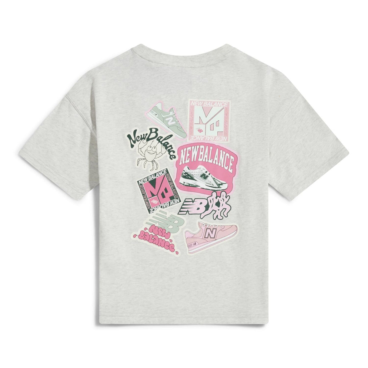New Balance Girls' Sticker Pack Graphic T-Shirt-8