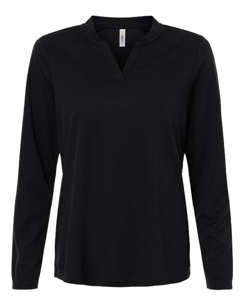 CORE365 Women's Nova Performance Long Sleeve Pique Polo-1