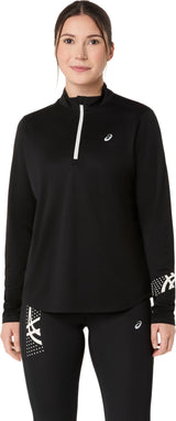 Asics Women's Icon 1/2 Zip Long Sleeve Top-1