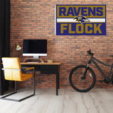 Rico Industries NFL  Baltimore Ravens Bold 3' x 5' Banner Flag-1
