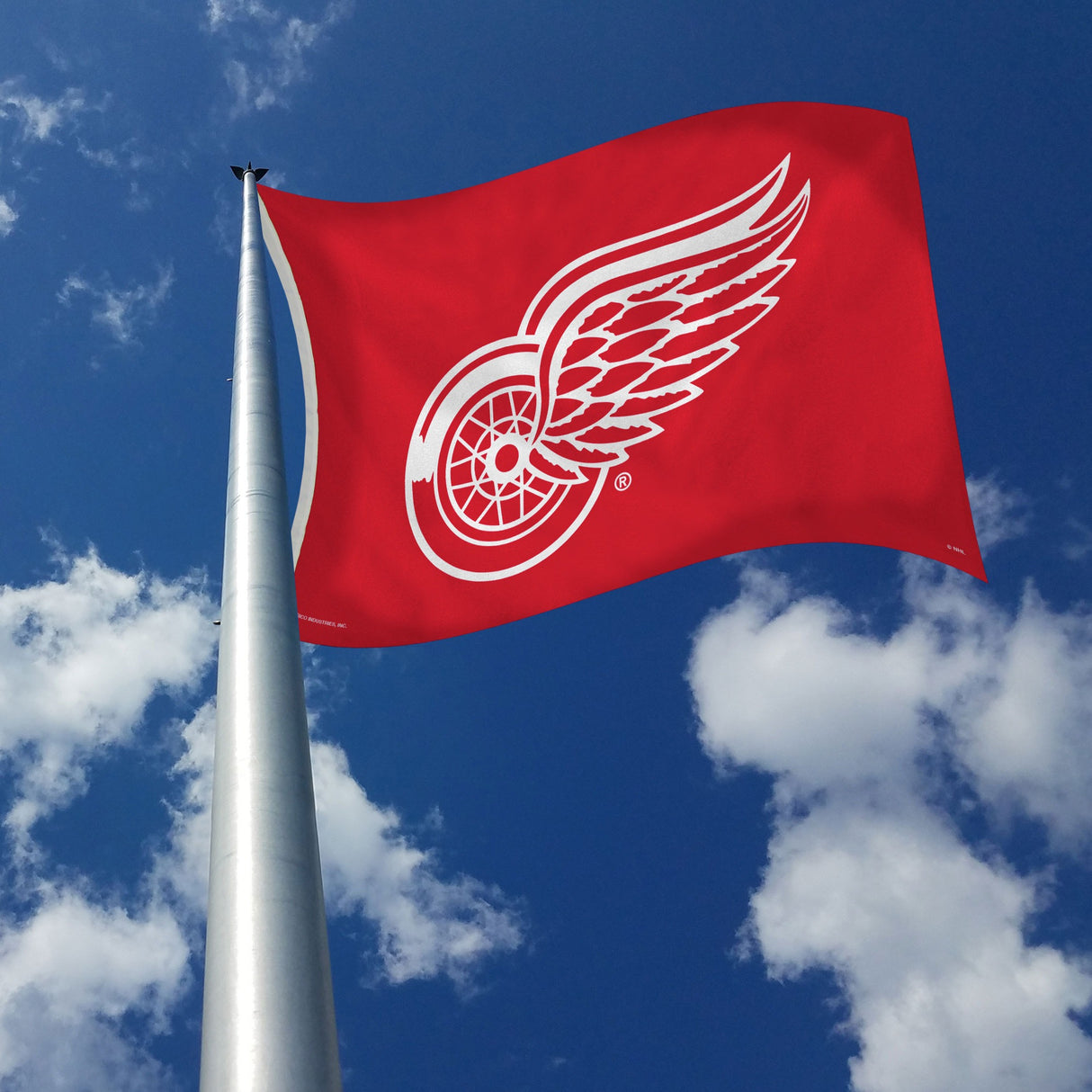 Rico Industries NHL  Detroit Red Wings Red 3' x 5' Banner Flag-2