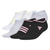 adidas Girl's Superlite 3.0 6-Pack No Show Sock Unisex Accessories Socks