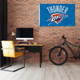Rico Industries NBA  Oklahoma City Thunder Standard 3' x 5' Banner Flag-1