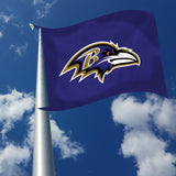 Rico Industries NFL  Baltimore Ravens Standard 3' x 5' Banner Flag-2